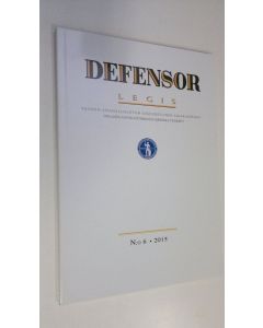 käytetty kirja Defensor legis n:o 6/2015