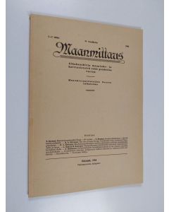 käytetty kirja Maanmittaus 1-2 vihko/1966 : aikakauskirja maanjako- ja karttatieteitä sekä geodesiaa varten