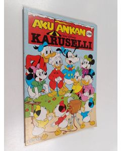Kirjailijan Walt Disney käytetty kirja Aku Ankan karuselli 1/86