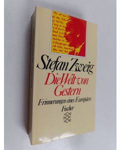 Kirjailijan Stefan Zweig käytetty kirja Die Welt von Gestern : Erinnerungen eines Europäers