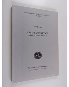 käytetty kirja Art Or Experience - A Study on Plotinus's Aesthetics
