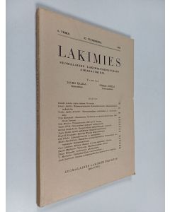 käytetty kirja Lakimies : Suomalaisen lakimiesyhdistyksen aikakauskirja 6/1964