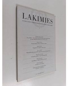 käytetty kirja Lakimies 4/1999 : Suomalaisen lakimiesyhdistyksen aikakauskirja