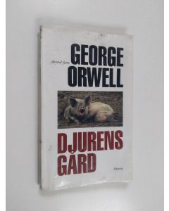 Kirjailijan George Orwell käytetty kirja Djurens gård : en saga