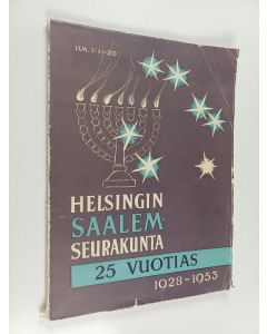 käytetty kirja Saalemseurakunta 25-vuotias