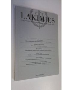 käytetty kirja Lakimies 1/2012 : Suomalaisen lakimiesyhdistyksen aikakauskirja