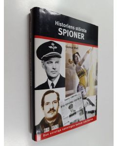 Kirjailijan Gunnar Wall käytetty kirja Historiens största spioner