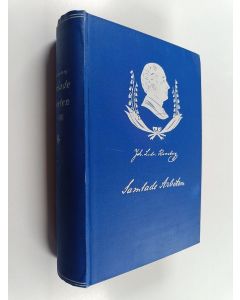 Kirjailijan Johan Ludvig Runeberg käytetty kirja Johan Ludvig Runebergs samlade arbeten Band 7-8 : Kan ej,  Kungarne på Salamis ; Psalmer, Runebergs skalskap (yhteissidos)