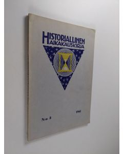 käytetty kirja Historiallinen aikakauskirja n:o 3/1961