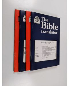 Kirjailijan Roger L. Omanson käytetty teos The bible translator - Technical papers vol. 52, No. 1-4