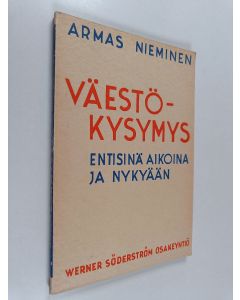 Kirjailijan Armas Nieminen käytetty kirja Vaestökysymys