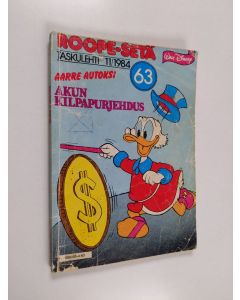 Kirjailijan Walt Disney käytetty kirja Roope-setä 11/1984