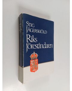 Kirjailijan Stig Jägerskiöld käytetty kirja Riks föreståndaren