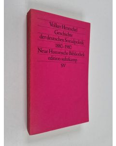 Kirjailijan Volker Hentschel käytetty kirja Geschichte der deutschen Sozialpolitik (1880-1980) : soziale Sicherung und kollektives Arbeitsrecht