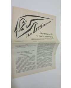 Tekijän Martin Barkhoff  käytetty teos Das Goetheanum nr. 20/1988 : Wochenschrift fur Anthroposophie