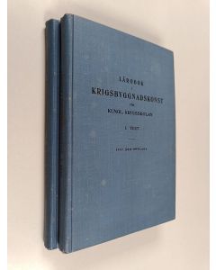 Kirjailijan Emil Fevrell käytetty kirja Lärobok i krigbyggnadskonst för kungl. krigskolan 1-2 : Text ; Bilagor och figurer