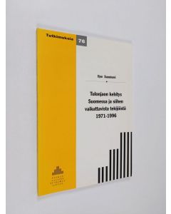 Kirjailijan Ilpo Suoniemi käytetty kirja Tulonjaon kehitys Suomessa ja siihen vaikuttavista tekijöistä 1971-1996