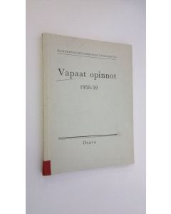 käytetty kirja Vapaat opinnot 1958-1959