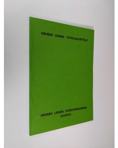 käytetty kirja Hämeen läänin taiteilijaluettelo 1973