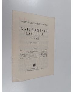käytetty teos Naisäänisiä lauluja 24. vihko