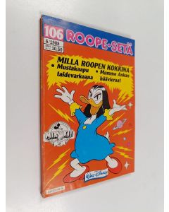 Kirjailijan Walt Disney käytetty kirja Roope-setä 6/1988