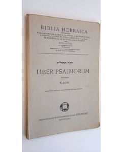 Kirjailijan F. Buhl käytetty kirja Liber Psalmorum