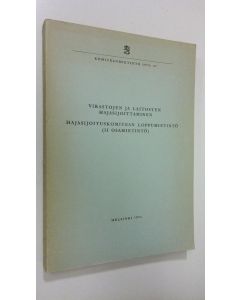 Kirjailijan : käytetty kirja Virastojen ja laitosten hajasijoittaminen : hajasijoituskomitean loppumietintö : (2 osamietintö) Liiteosa A, (Asennetutkimus, yhteys- ja saavutettavuustutkimus)