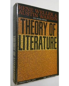 Kirjailijan Rene Wellek käytetty kirja Theory of literature