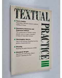 Kirjailijan Terence Hawkes käytetty kirja Textual Practice