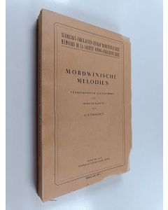 Kirjailijan Armas Otto Väisänen käytetty kirja Mordwinische Melodien