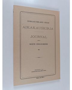 käytetty kirja Suomalais-ugrilaisen seuran aikakauskirja 56 = Journal de la societe Finno-Ougrienne 56