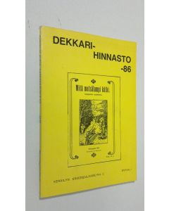 käytetty kirja Dekkari-hinnasto 1986