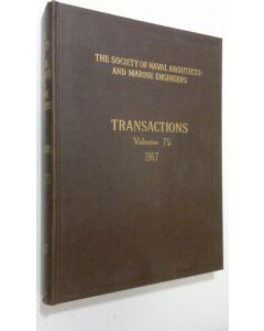 käytetty kirja Transactions - vol. 75/1967