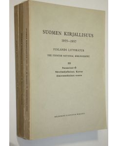 Tekijän Toivo Niemimaa  käytetty kirja Suomen kirjallisuus 1955-1957 1-3 = Finlands litteratur = The Finnish national bibliography