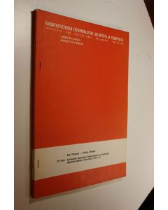 Kirjailijan Eila Tiihonen käytetty kirja Esiluokilla käsiteltyjä keskusaiheita ja käytettyjä oppimateriaaleja lukuvuonna 1973-1974