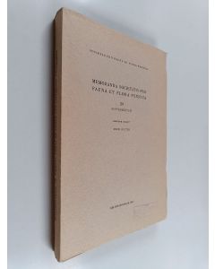 Kirjailijan Enzio Reuter käytetty kirja Memoranda Societatis pro fauna et flora Fennica 20 : supplementum