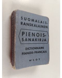 Kirjailijan Edwin Hagfors käytetty kirja Suomalais-ranskalainen pienoissanakirja = Petit dictionnaire finnois-francais