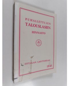 käytetty kirja Puhallettujen talouslasien hinnasto (näköispainos)