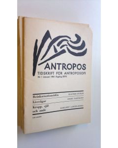 käytetty teos Antropos 1981 : Tidskrift för antroposofi - Nr. 1-10 Januari-December 1981 Årgång XXVII