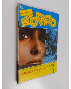 Kirjailijan Juan Batiste Montauban käytetty teos El Zorro nro 148 5/1971 : Oikeus voittaa