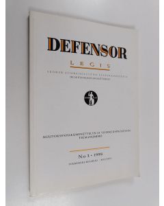 käytetty kirja Defensor legis : Suomen asianajajaliiton äänenkannattaja n:o 3/1998 (muutoksenhakumenettelyn ja ylioikeusprosessin teemanumero)