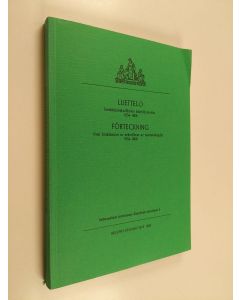 Tekijän Matti Walta  käytetty kirja Luettelo henkikirjamikrofilmien käyttökopioista 1634-1808 = Förteckning över brukskopior av mikrofilmer av mantalslängder 1634-1808