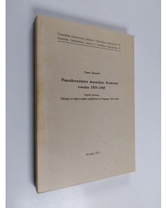 Kirjailijan Osmo Forssell käytetty kirja Panoskertoimien muutokset Suomessa vuosina 1954-1965