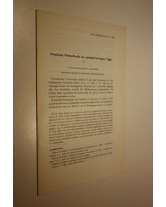 Kirjailijan G. Nordström käytetty teos Finnische Wiederfunde im Ausland beringter Vögel IV