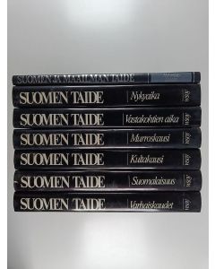 Kirjailijan Markku Valkonen käytetty kirja Suomen taide 1-6 + hakemisto