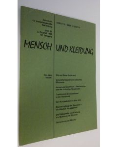 Kirjailijan Dr. Bruno Endlich käytetty teos Mensch und kleidung : zeitschrift fur menschengemässe Bekleidung - Heft 35 2. quartal 1988 12. Jahrgang