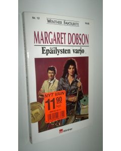 Kirjailijan Margaret Dobson käytetty kirja Epäilysten varjo