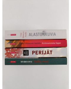 Kirjailijan Virpi Hämeen-Anttila käytetty kirja Virpi Hämeen-Anttila -paketti (4 kirjaa) : Suden vuosi ; Perijät ; Kolmastoista lapsi ; Alastonkuvia