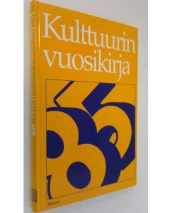 Tekijän Marja Rautalin käytetty kirja Kulttuurin vuosikirja 1985 (tekijän signeerattu kortti)