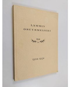 Kirjailijan Martti Väinölä käytetty kirja Lammin osuusmeijerin vaiheita 1904-1954